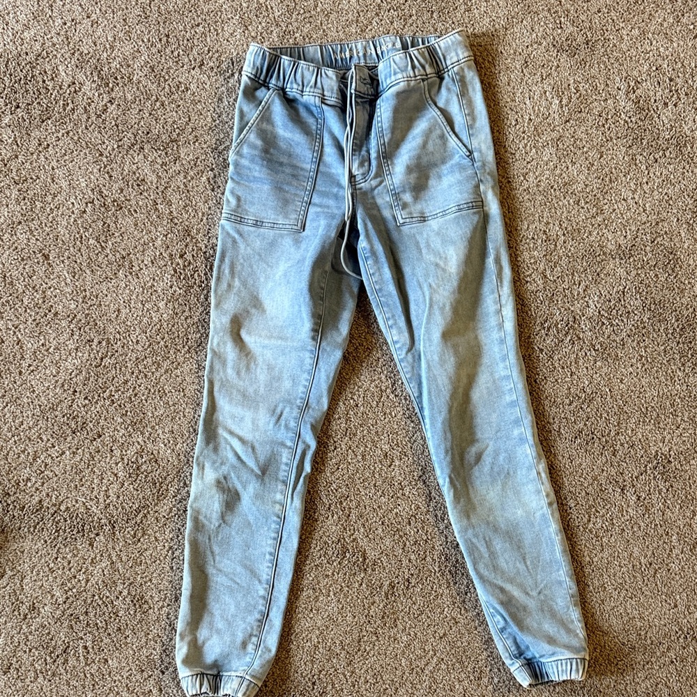 American Eagle Light Denim Joggers